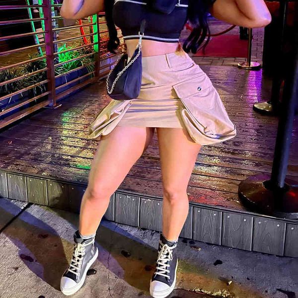 2022 women's dresses spring summer ins new pocket zipper street trendy skirt club party mini dress, Black
2022 women's dresses spring summer ins new pocket zipper street trendy skirt club party mini dress, Black