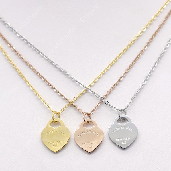 2020 stainless steel heart-shaped short female jewelry 18k gold titanium peach heart necklace pendant for woman, Silver
2020 stainless steel heart-shaped short female jewelry 18k gold titanium peach heart necklace pendant for woman, Silver