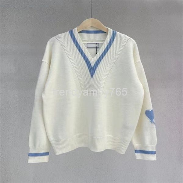 women's knits & tees high edition autumn and winter fashion br jacquard little love wool sweater men's women's, White
women's knits & tees high edition autumn and winter fashion br jacquard little love wool sweater men's women's, White