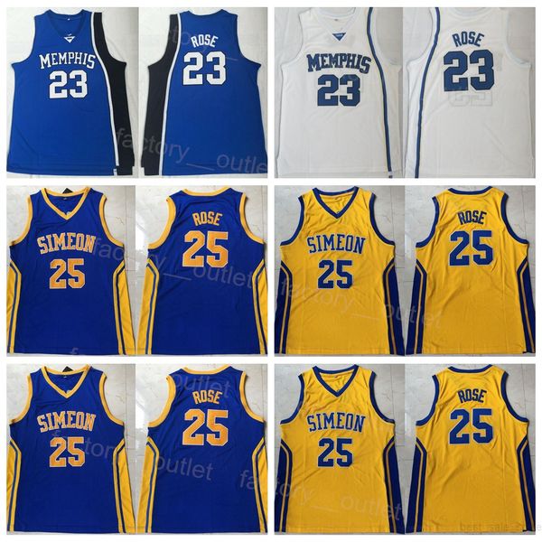 ncaa tigers college basketball 25 23 derrick rose jersey simeon career academy high school team color purple yellow blue white university st, Black
ncaa tigers college basketball 25 23 derrick rose jersey simeon career academy high school team color purple yellow blue white university st, Black