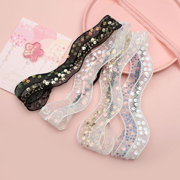 s2875 summer vintage fashion women's sequins lace headband elastic headbands ladies wave elegant lace hair band, Silver
s2875 summer vintage fashion women's sequins lace headband elastic headbands ladies wave elegant lace hair band, Silver