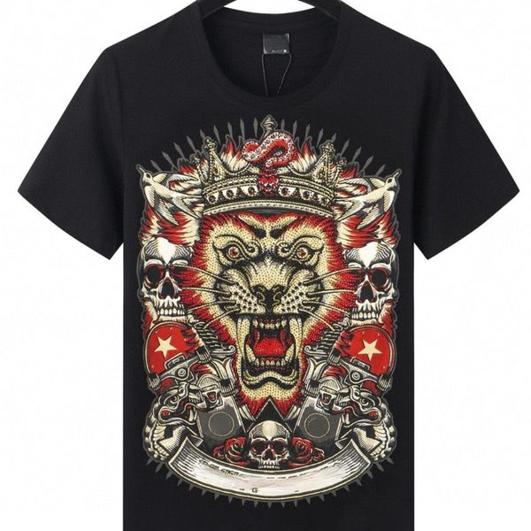 fashion brand new pp short-sleeved men's lion t-shirt european station summer casual half-sleeved ins, White;black
fashion brand new pp short-sleeved men's lion t-shirt european station summer casual half-sleeved ins, White;black