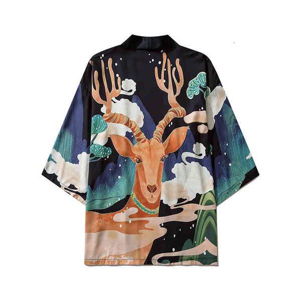 men's casual shirts summer national fashion chinese style and women's hip-hop cartoon printed seven sleeve daopao couple casual su, White;black
men's casual shirts summer national fashion chinese style and women's hip-hop cartoon printed seven sleeve daopao couple casual su, White;black