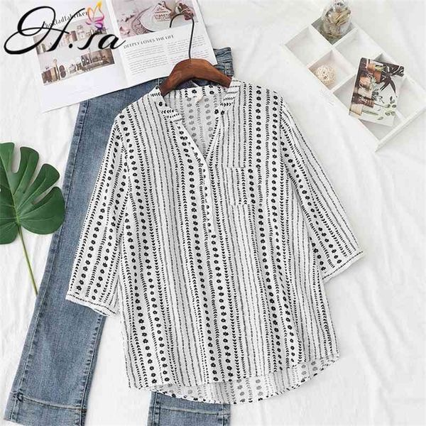 hsa arrival women vintage floral oversized blouse half sleeve v neck casual chic shirt button up casual 210716, White
hsa arrival women vintage floral oversized blouse half sleeve v neck casual chic shirt button up casual 210716, White