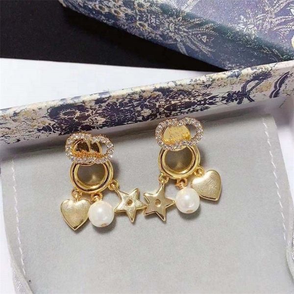75% off clearance jewelrys fashion simple pearl letter full diamond ring heart-shaped female five pointed star brass high version earrings, Golden
75% off clearance jewelrys fashion simple pearl letter full diamond ring heart-shaped female five pointed star brass high version earrings, Golden