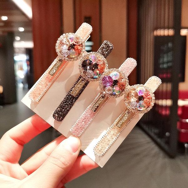 new fashion color crystal hairpin luxury rhinestone side clip barrettes women girl hair accessories, Slivery;white
new fashion color crystal hairpin luxury rhinestone side clip barrettes women girl hair accessories, Slivery;white