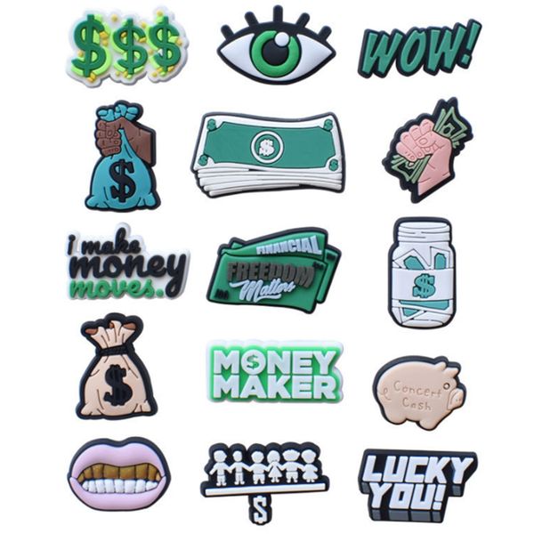 fast delivery wholesale money dollar soft rubber pvc croc shoe charms for clog bracelet decoration shoe accessories part gift, White;pink
fast delivery wholesale money dollar soft rubber pvc croc shoe charms for clog bracelet decoration shoe accessories part gift, White;pink