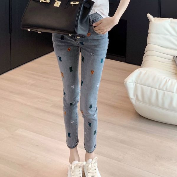 women jeans girls jean lettered embroidery pant straight pants design jeans s-xl, Blue
women jeans girls jean lettered embroidery pant straight pants design jeans s-xl, Blue