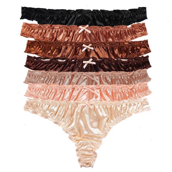 3 pack women thong underwear satin panty cotton crotch breathable panties set comfort soft low waist, Black;pink
3 pack women thong underwear satin panty cotton crotch breathable panties set comfort soft low waist, Black;pink