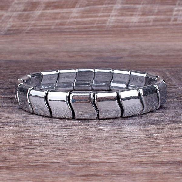 fashion wave hematite energy strand bracelet men silver color nature protect, Black
fashion wave hematite energy strand bracelet men silver color nature protect, Black