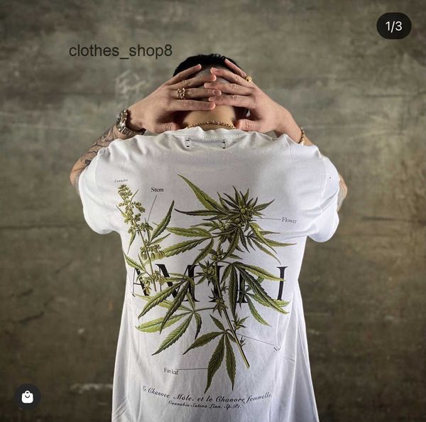 european and american designer t-shirts men's sweaters high version 2022 summer new fashion brand a miryys plant leaves flower pri, White;black
european and american designer t-shirts men's sweaters high version 2022 summer new fashion brand a miryys plant leaves flower pri, White;black