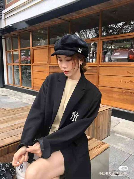 ny2022 spring new men's and women's couple suit et casual fashion loose coat, Black
ny2022 spring new men's and women's couple suit et casual fashion loose coat, Black