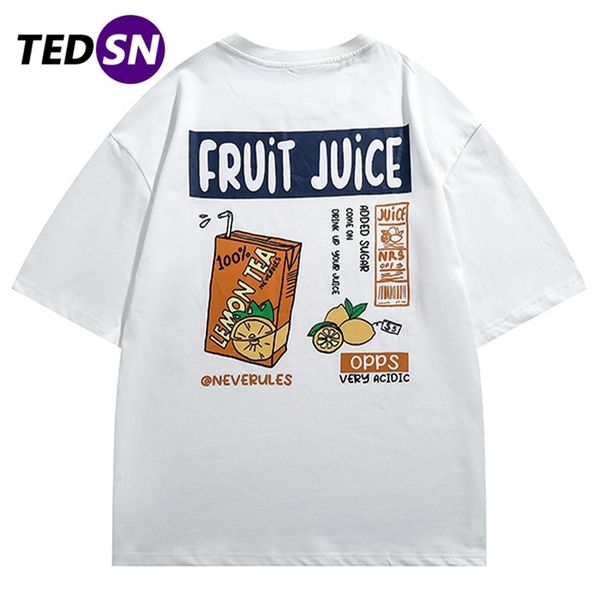 tedsn fruit juice t shirt letter print men casual streetwear harajuku tees summer loose japanese style short sleeve tshirts 220622, White;black
tedsn fruit juice t shirt letter print men casual streetwear harajuku tees summer loose japanese style short sleeve tshirts 220622, White;black