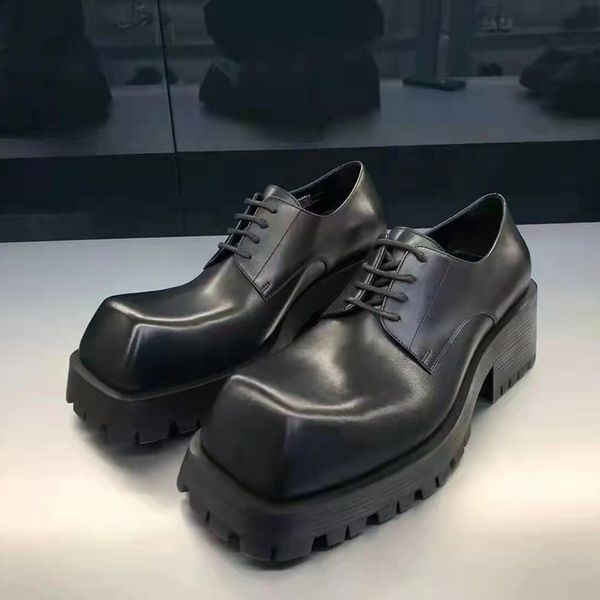 square toe men's dress shoes big men derby shoe lace up mens bussiness leather shoes thick sole, Black
square toe men's dress shoes big men derby shoe lace up mens bussiness leather shoes thick sole, Black