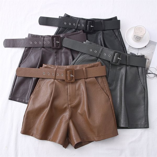 pu leather shorts women all-match sashes wide leg short ladies autumn winter 220509, White;black
pu leather shorts women all-match sashes wide leg short ladies autumn winter 220509, White;black