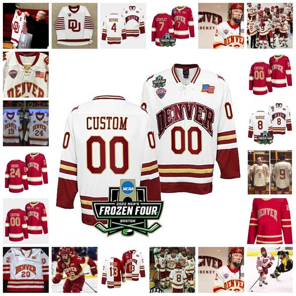 2022 ncaa frozen four championship custom denver pioneers du ice hockey jersey 24 antti laaksonen 36 connor james 52 gabe gauthier 31 wade d, Black
2022 ncaa frozen four championship custom denver pioneers du ice hockey jersey 24 antti laaksonen 36 connor james 52 gabe gauthier 31 wade d, Black
