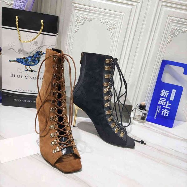 sandals women shoes spring genuine leather high heeled sandals super heel metal decoration zapatos de mujer, Black
sandals women shoes spring genuine leather high heeled sandals super heel metal decoration zapatos de mujer, Black