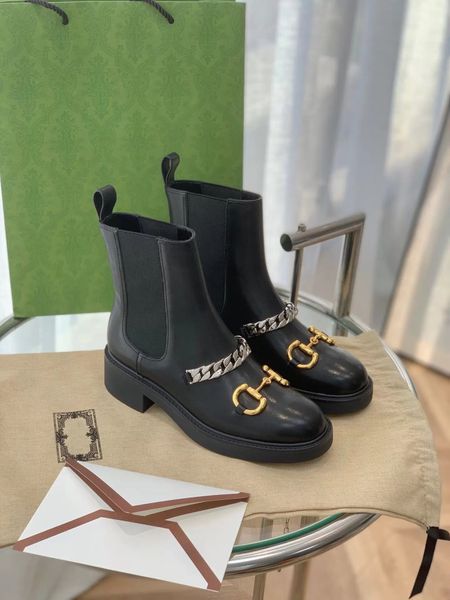 luxury women's chelsea boot with chain gold-tone horsebit ankle boots lady bee bottom black leather martin booties eu35-40 box
luxury women's chelsea boot with chain gold-tone horsebit ankle boots lady bee bottom black leather martin booties eu35-40 box