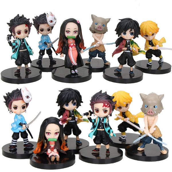 6pcs/lot demon slayer kimetsu no yaiba kamado tanjirou nezuko agatsuma zenitsu hashibira inosuke anime model toys 220602
6pcs/lot demon slayer kimetsu no yaiba kamado tanjirou nezuko agatsuma zenitsu hashibira inosuke anime model toys 220602