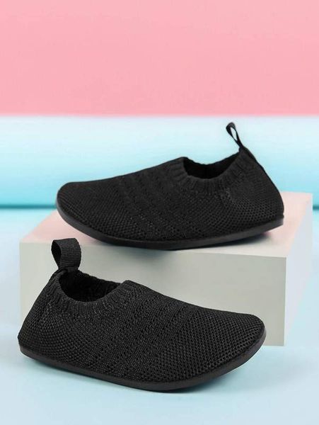 boys knit detail slip on sneakers she01, Black
boys knit detail slip on sneakers she01, Black