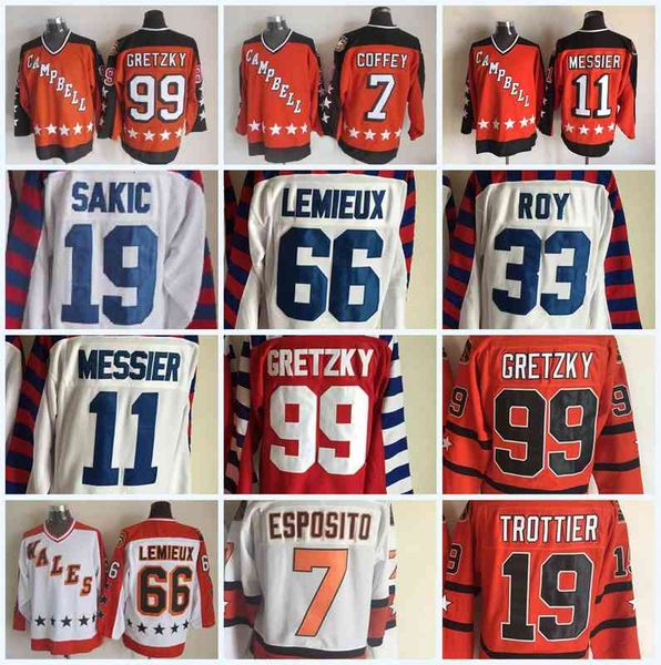 99 wayne gretzky all star campbell hockey jersey 19 trottier 11 mark messier 7 paul coffey 66 lemieux 33 roy stitched jersey, Black
99 wayne gretzky all star campbell hockey jersey 19 trottier 11 mark messier 7 paul coffey 66 lemieux 33 roy stitched jersey, Black