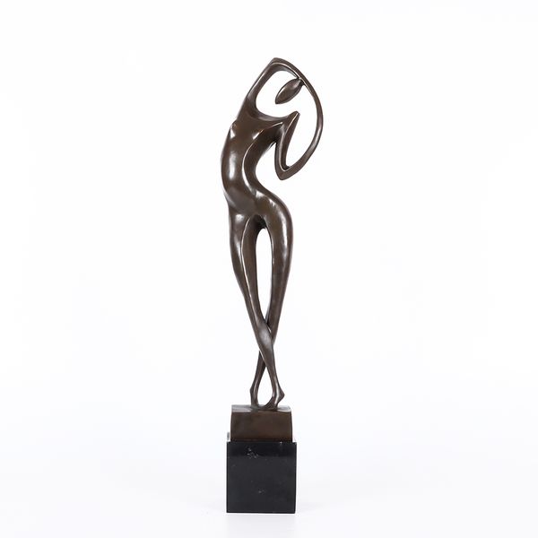 53cm large abstract flexible female dancer figurine statue modern art woman girl dancing sculpture, Silver
53cm large abstract flexible female dancer figurine statue modern art woman girl dancing sculpture, Silver