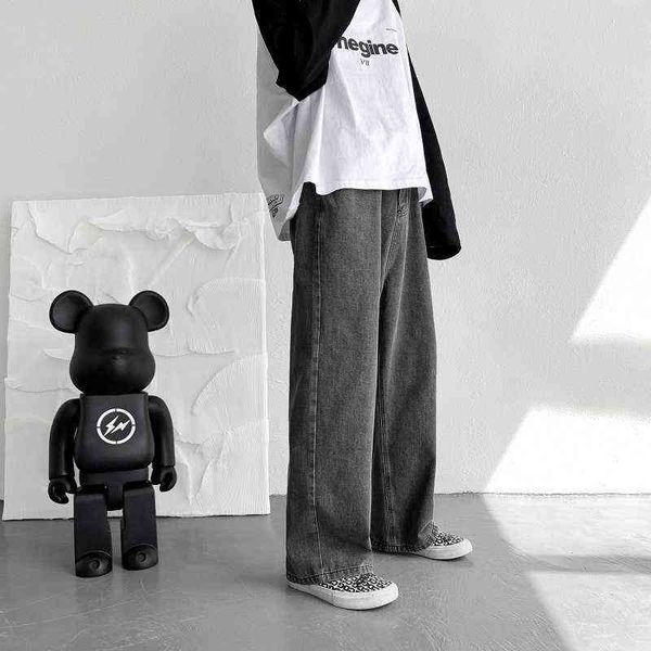 belt jeans men's fashion baggy gray wide-leg jeans men streetwear harajuku loose hip-hop straight-leg denim trousers mens s-3xl t220726, Blue
belt jeans men's fashion baggy gray wide-leg jeans men streetwear harajuku loose hip-hop straight-leg denim trousers mens s-3xl t220726, Blue