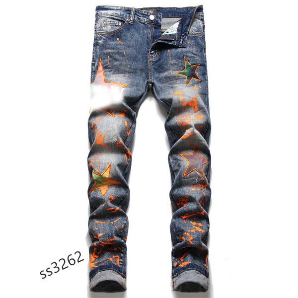 dsq men's jeans spring/summer long slim pants fashion shorts motorcycle ripped jeans m07, Blue
dsq men's jeans spring/summer long slim pants fashion shorts motorcycle ripped jeans m07, Blue