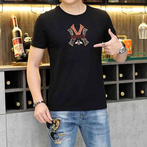men's t-shirts fashion brand short sleeved men's summer casual loose white round neck printed t-shirt sportswear qkds, White;black
men's t-shirts fashion brand short sleeved men's summer casual loose white round neck printed t-shirt sportswear qkds, White;black