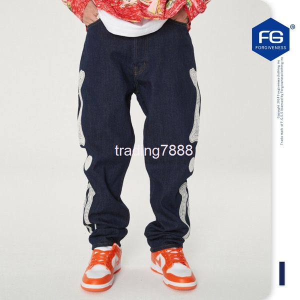 men's shorts fg menswear | autumn and winter fashion brand washed jeans bone embroidered pants xqwe, White;black
men's shorts fg menswear | autumn and winter fashion brand washed jeans bone embroidered pants xqwe, White;black