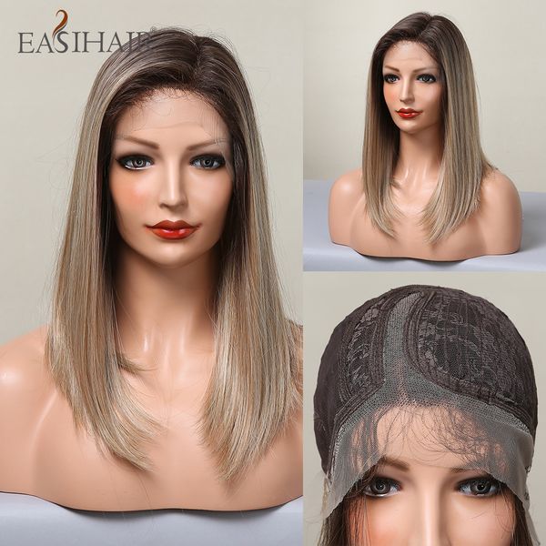 lx brand lace front wig ombre blonde synthetic wig side part lace frontal natural hair for women straigth heat resistant wigfactory direct, Black
lx brand lace front wig ombre blonde synthetic wig side part lace frontal natural hair for women straigth heat resistant wigfactory direct, Black