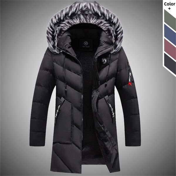 thick men winter long parkas coat 2020 men's outdoor warm windbreaker jackets male casual hooded fur collar long outwear coats lj201030, Black;brown
thick men winter long parkas coat 2020 men's outdoor warm windbreaker jackets male casual hooded fur collar long outwear coats lj201030, Black;brown