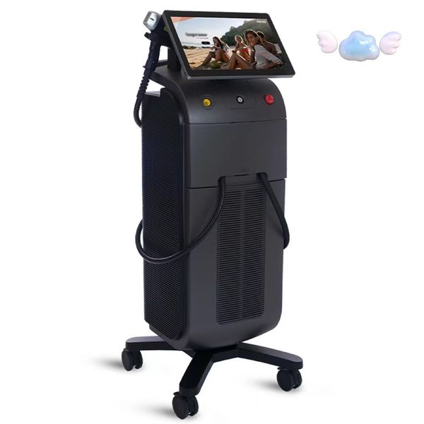 three wavelength 755 808 1064nm wavelength single/double handles diode laser hair removal machine aesthetics device, Black
three wavelength 755 808 1064nm wavelength single/double handles diode laser hair removal machine aesthetics device, Black