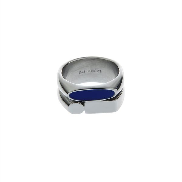2022ss korean style blue double-layer irregular ring men's cold high-end minimalist niche high street titanium steel jewelry, Silver
2022ss korean style blue double-layer irregular ring men's cold high-end minimalist niche high street titanium steel jewelry, Silver