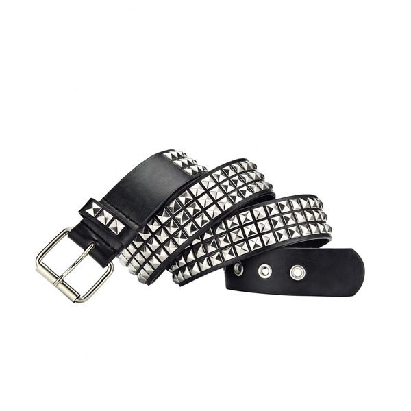 womens single double or rivet grommet belt punk waist with chain detachable 2 hole, Black;brown
womens single double or rivet grommet belt punk waist with chain detachable 2 hole, Black;brown