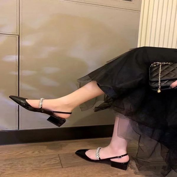 sandals high version j home square head thick heel soled mary jane shoes women's one-line button wrapped sandals fairy, Black
sandals high version j home square head thick heel soled mary jane shoes women's one-line button wrapped sandals fairy, Black