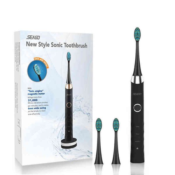 toothbrush seago sonic electric toothbrush rechargeable wireless waterproof smart automatic with 3 brush heads gift 0315
toothbrush seago sonic electric toothbrush rechargeable wireless waterproof smart automatic with 3 brush heads gift 0315