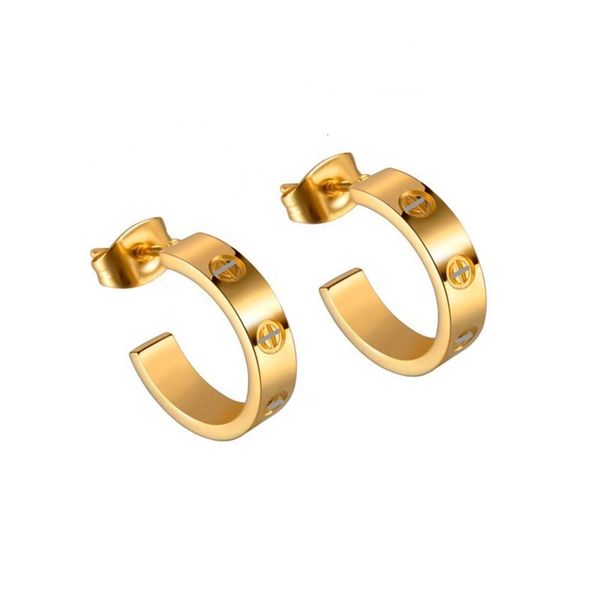 wholale custom fashion jewelry stainls steel 18k gold plated c shape simple classic love stud earrings for women208f, Golden
wholale custom fashion jewelry stainls steel 18k gold plated c shape simple classic love stud earrings for women208f, Golden