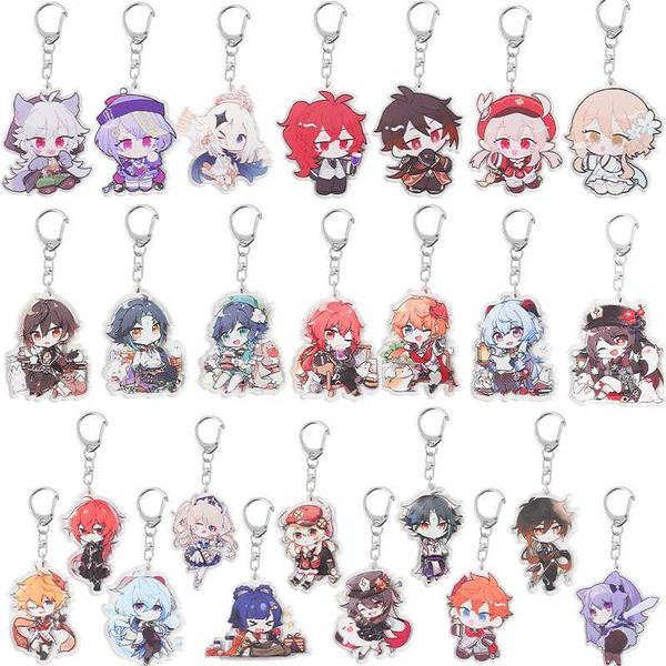 keychains genshin impac keychain two-dimensional cute character keyring stainless steel acrylic game jewelry accessories backpack car bag, Silver
keychains genshin impac keychain two-dimensional cute character keyring stainless steel acrylic game jewelry accessories backpack car bag, Silver