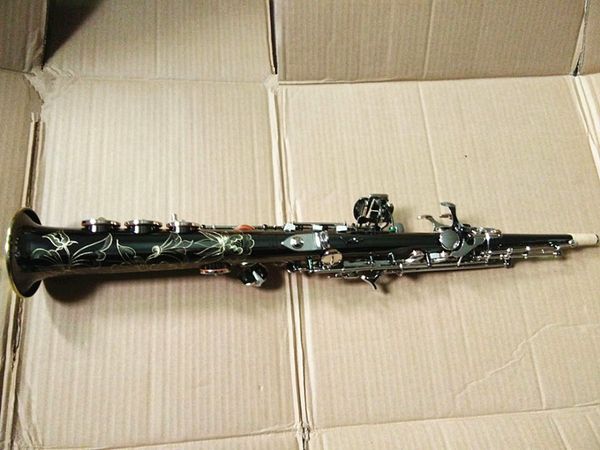 soprano saxophone bb flat woodwind instrument brass straight black nickel sax with case mouthpiece musical instrument accessorie
soprano saxophone bb flat woodwind instrument brass straight black nickel sax with case mouthpiece musical instrument accessorie