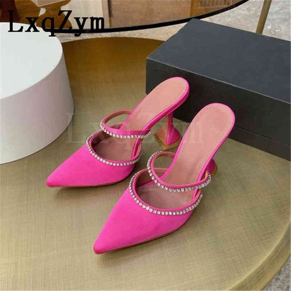 dress shoes summer women slippers satin pointed toe sequined stilettos half drag slides sandals, Black
dress shoes summer women slippers satin pointed toe sequined stilettos half drag slides sandals, Black