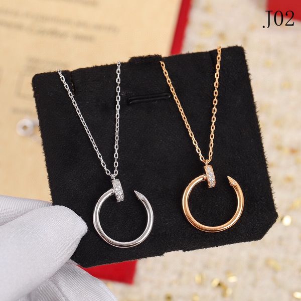 luxury designer jewelry necklaces new fashion accessories pendant necklaces nail necklace, Silver
luxury designer jewelry necklaces new fashion accessories pendant necklaces nail necklace, Silver