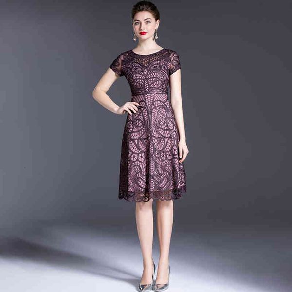 casual dresses heavy industry embroidery panhua dress summer women's boutique skirt round neck slim fit large swing medium length 8635, Black;gray
casual dresses heavy industry embroidery panhua dress summer women's boutique skirt round neck slim fit large swing medium length 8635, Black;gray