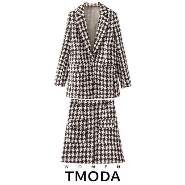 suit tmoda1775 2022 autumn winter women houndstooth tweed wool blazer jacket vi, White;black
suit tmoda1775 2022 autumn winter women houndstooth tweed wool blazer jacket vi, White;black