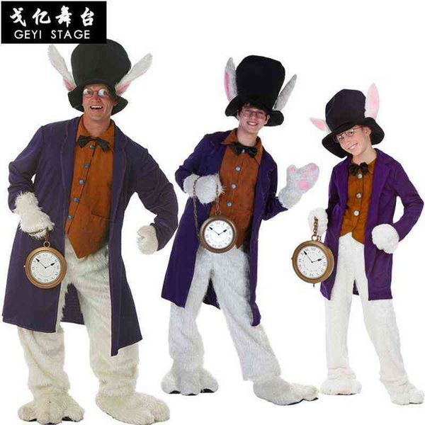 child white rabbit boy cosplay clothes alice in the country of wonder halloween party dress unique for man l220714, Black;red
child white rabbit boy cosplay clothes alice in the country of wonder halloween party dress unique for man l220714, Black;red