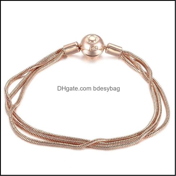 charm bracelets jewelry 100% real sterling sier bracelet fit original design beads charms bangle diy making gift for women drop delivery 202, Golden;silver
charm bracelets jewelry 100% real sterling sier bracelet fit original design beads charms bangle diy making gift for women drop delivery 202, Golden;silver