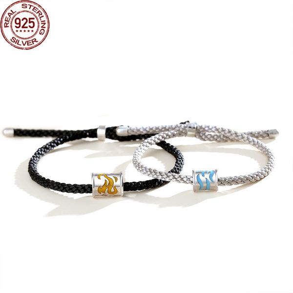 water fire ring lovers' hand rope minority design geometric national style charm bracelet pure silver gifts for men and women on qixi, Golden;silver
water fire ring lovers' hand rope minority design geometric national style charm bracelet pure silver gifts for men and women on qixi, Golden;silver