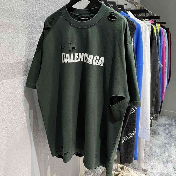 2022 designer bal t shirt correct the highest version of paris b home turtle crack hole pure cotton short sleeve t-shirt loose casual men�, White;black
2022 designer bal t shirt correct the highest version of paris b home turtle crack hole pure cotton short sleeve t-shirt loose casual men�, White;black