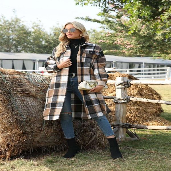 womens casual plaid wool blend button down jackets long sleeve shirt oversize lapel shacket jacket coat flannel peacoat2001, Black;brown
womens casual plaid wool blend button down jackets long sleeve shirt oversize lapel shacket jacket coat flannel peacoat2001, Black;brown