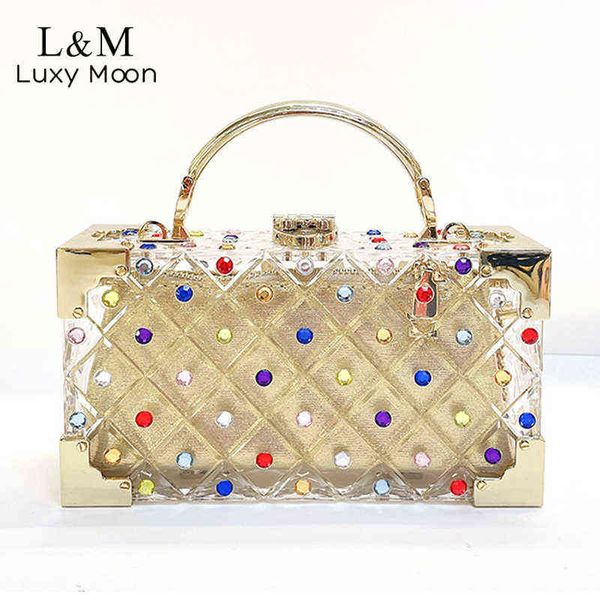 evening bags gold hard box acrylic evening clutch bag plaid ring handle transparent handbag small pu bag crystal diamond design clutches x41
evening bags gold hard box acrylic evening clutch bag plaid ring handle transparent handbag small pu bag crystal diamond design clutches x41